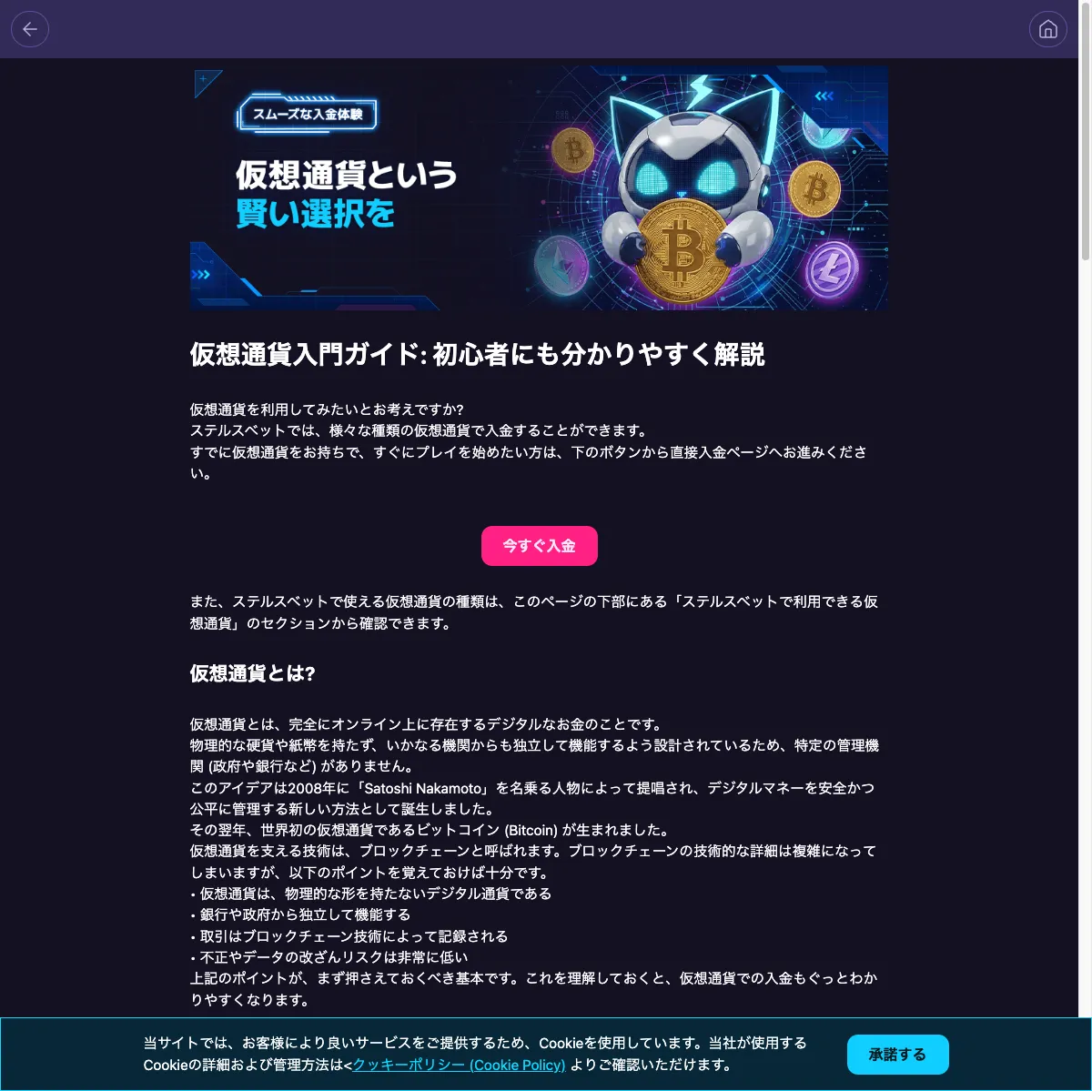 ステルスベットの仮想通貨入門ガイド