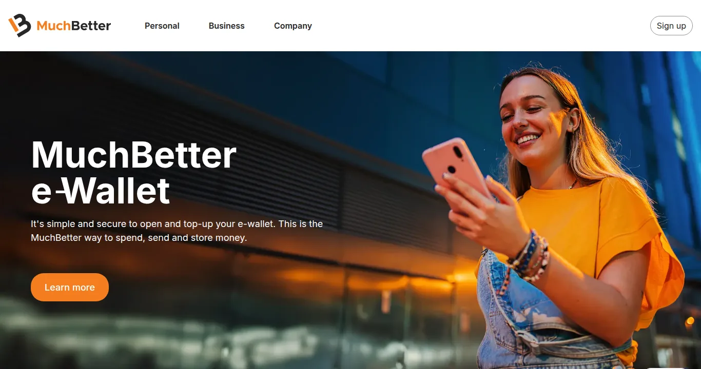 MuchBetter公式サイトのトップページ（MuchBetter e-Wallet）