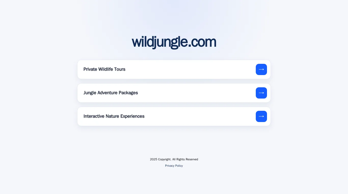 wildjungle.comのページ（Private Wildlife Toursなど、カジノとは無関係）