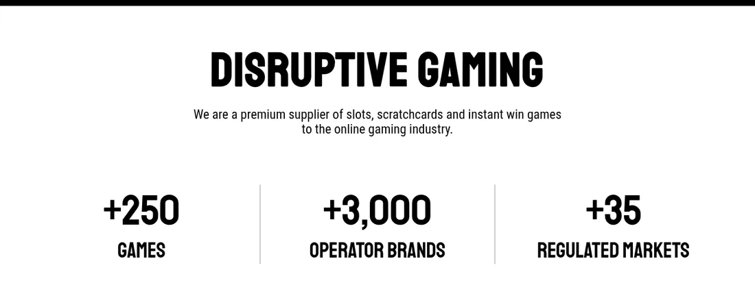 Hacksaw Gaming公式サイトの数字（ゲーム250以上・導入ブランド3,000以上・規制市場35以上）