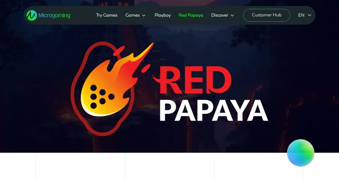 microgaming.ioのスタジオRed Papayaのページ